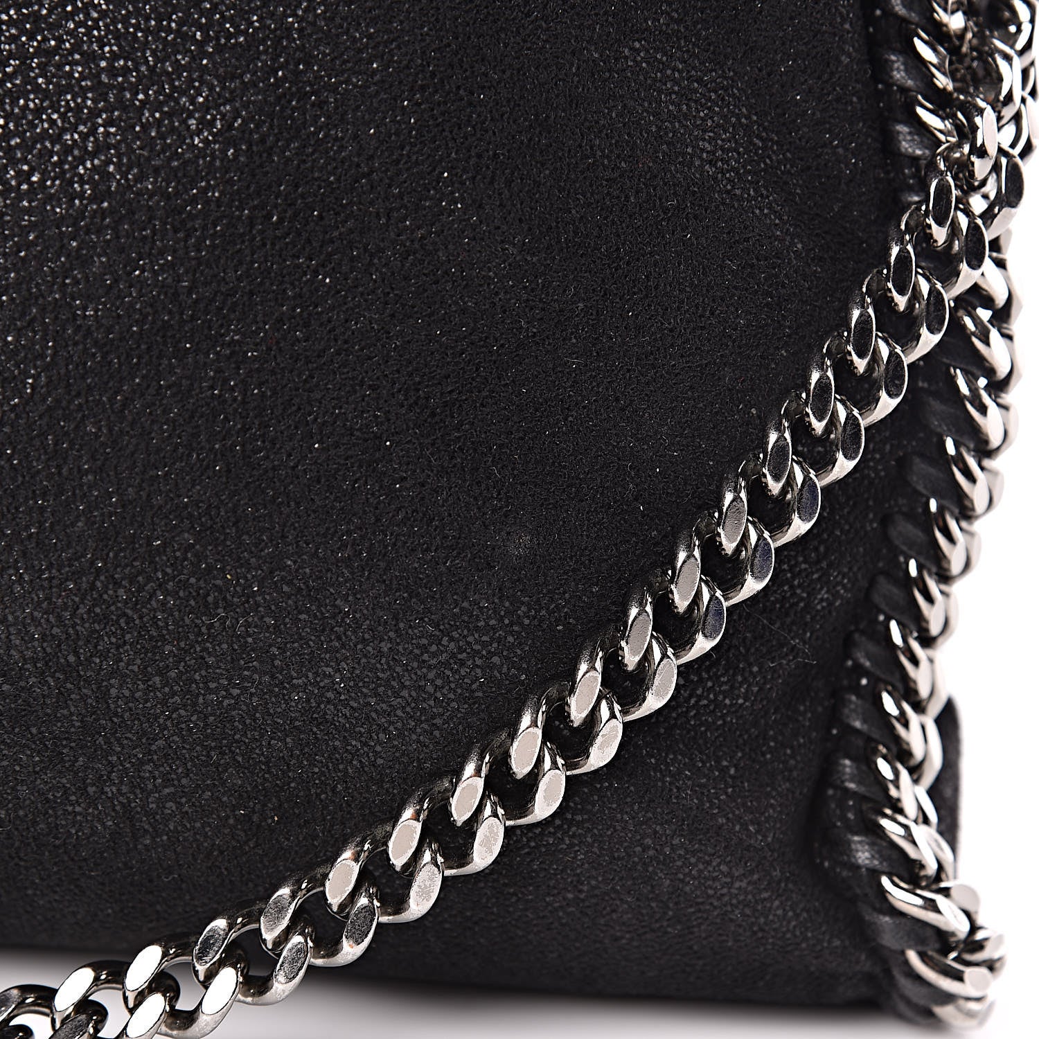 Stella McCartney Shaggy Deer Falabella Fold Over Tote Black 15 of 16