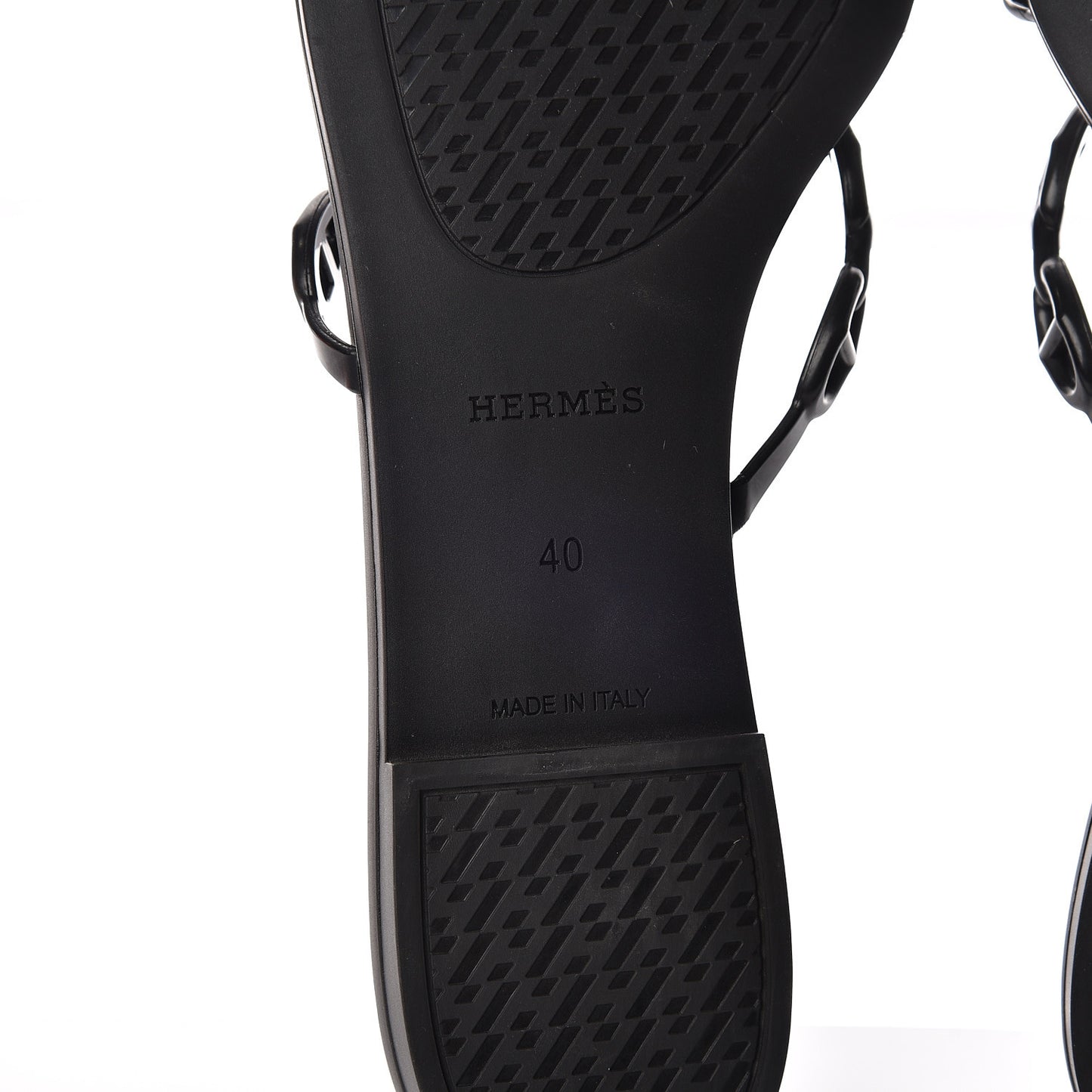 Rubber Chaine d'Ancre Rivage Sandals 40 Black