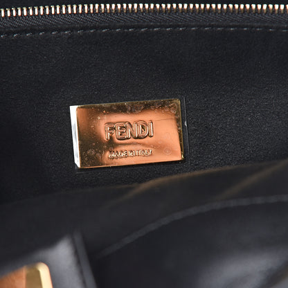 Fendi Vitello Glacier Medium FF Tote Black 5 of 8