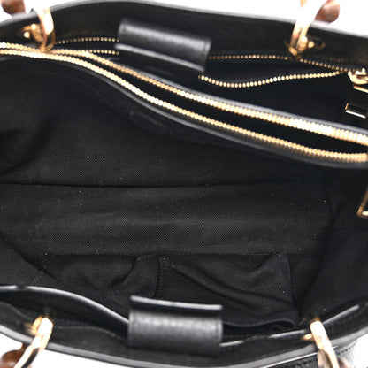Gucci Pebbled Calfskin Medium Bamboo Shopper Tote Black 7 of 13