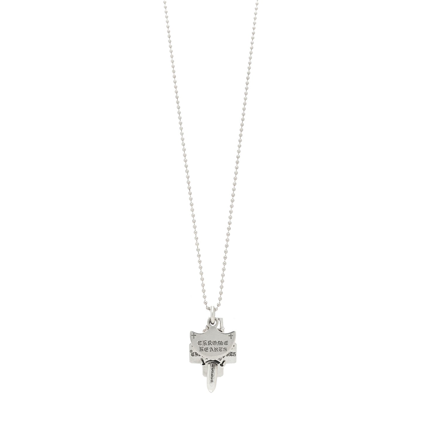 Sterling Silver Three Trinkets Necklace