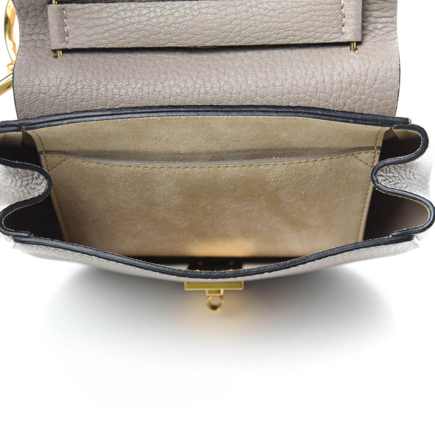 Chloe Grained Lambskin Mini Drew Bijou Shoulder Bag Motty Grey 6 of 10