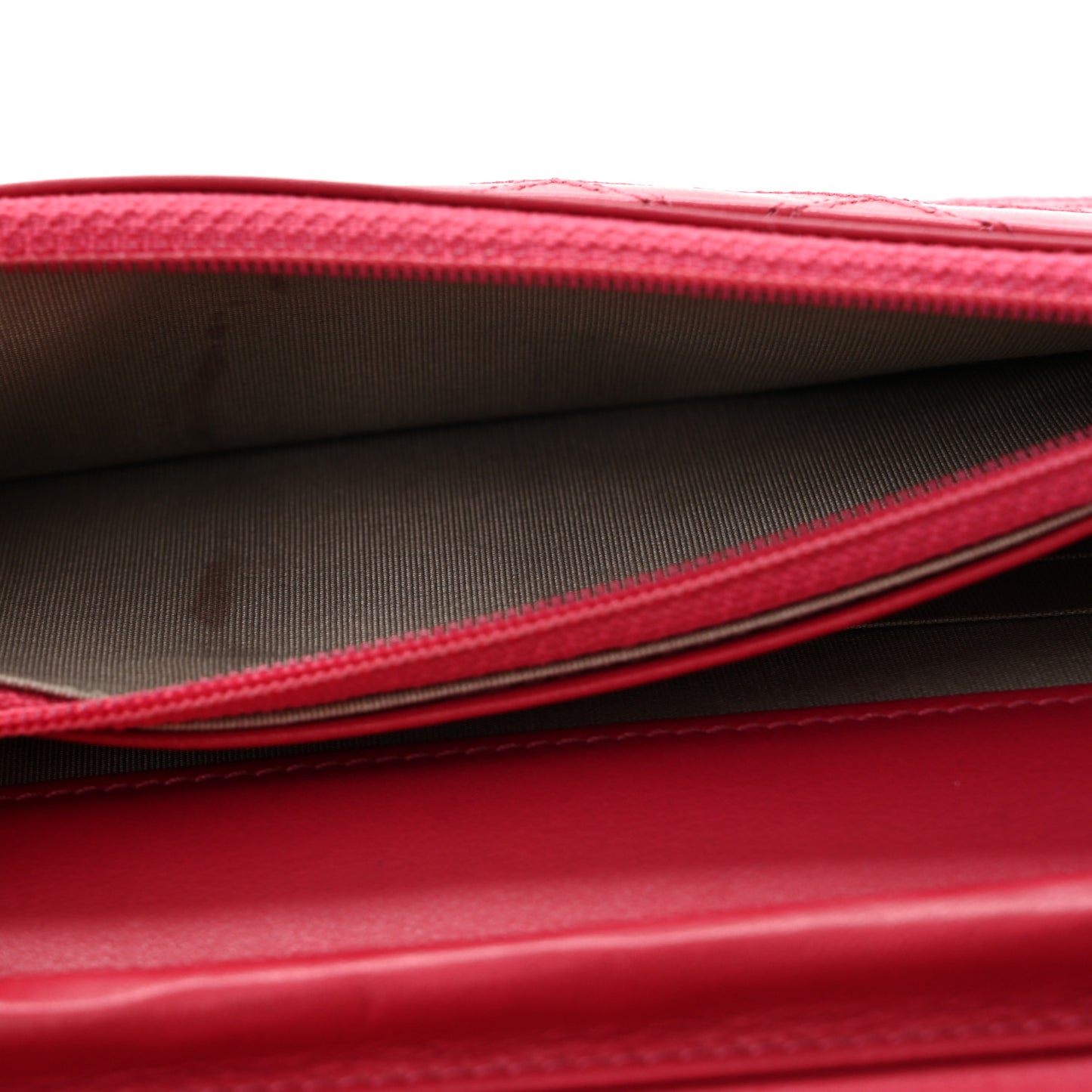 Lambskin Diamond Stitched Wallet On Chain WOC Pink