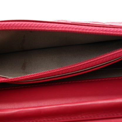 Chanel Lambskin Diamond Stitched Wallet On Chain WOC Pink 13 of 15
