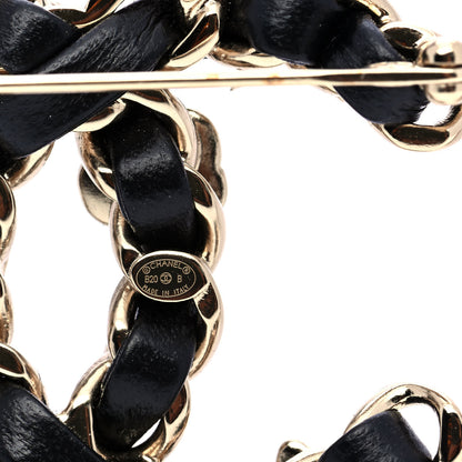 Chanel Lambskin Pearl Strass Sergeant Chanel Brooch Gold 3 of 4