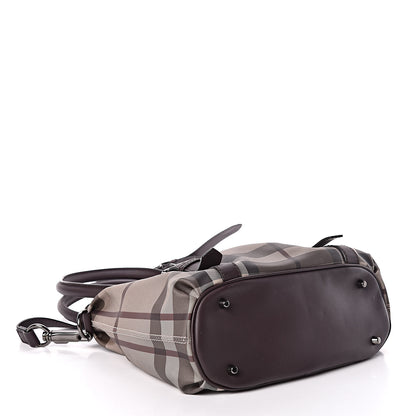 Burberry Smoked Check Small Northfield Tote Plum 4 of 9