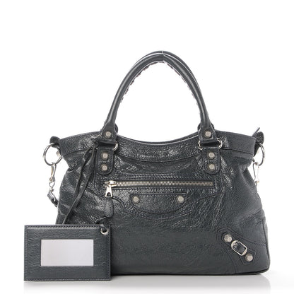 Balenciaga Agneau Giant 12 Silver Hardware Town Gris Tarmac 1 of 8