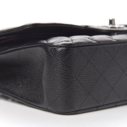 Chanel Caviar Quilted Medium Double Flap Black 8 of 11