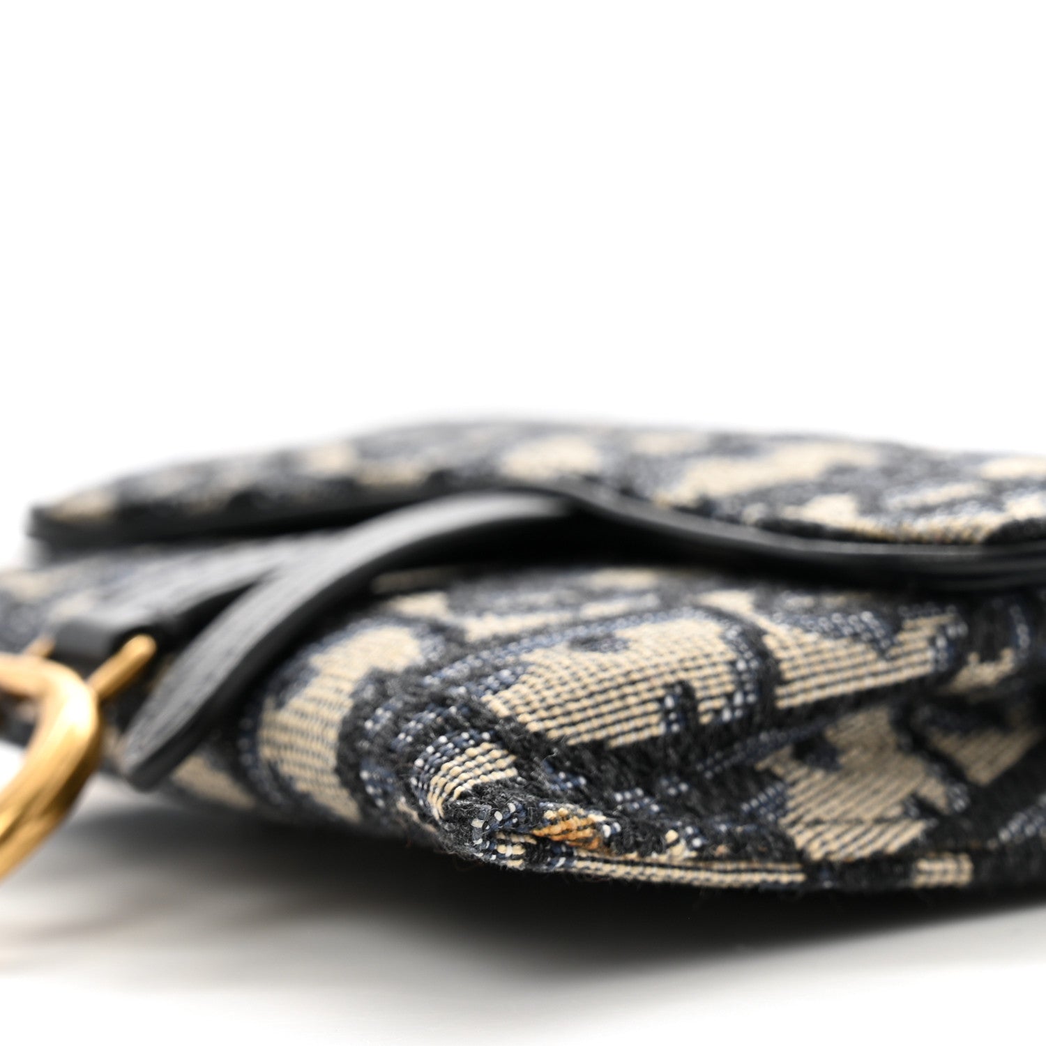 Christian Dior Oblique Nano Saddle Chain Pouch Blue 10 of 12