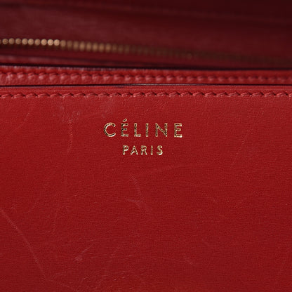 Celine Box Calfskin Medium Classic Box Flap Bag Red 8 of 13