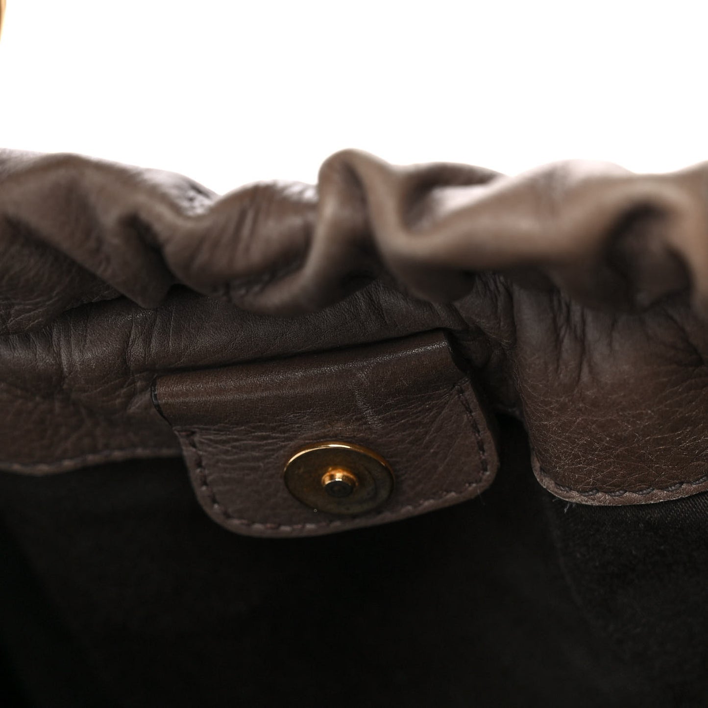 Vitello Lux Gathered Tote Juta