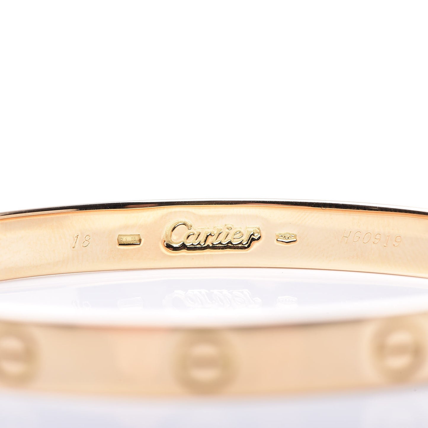 18K Yellow Gold LOVE Bracelet 18