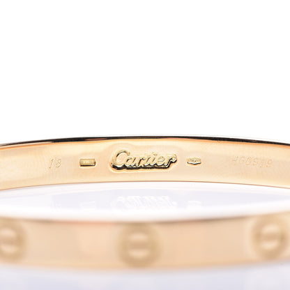 Cartier 18K Yellow Gold LOVE Bracelet 18 5 of 7
