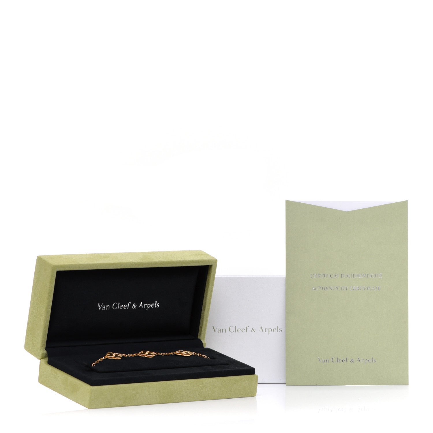 Van Cleef & Arpels 18K Yellow Gold 5 Motifs Guilloche Vintage Alhambra Bracelet 6 of 6