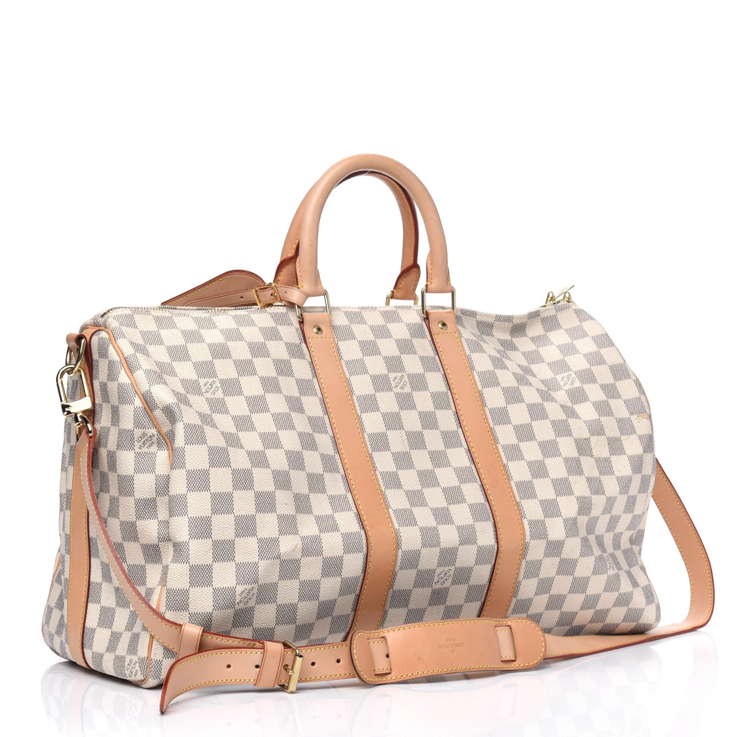Louis Vuitton Damier Azur Keepall Bandouliere 45 2 of 8