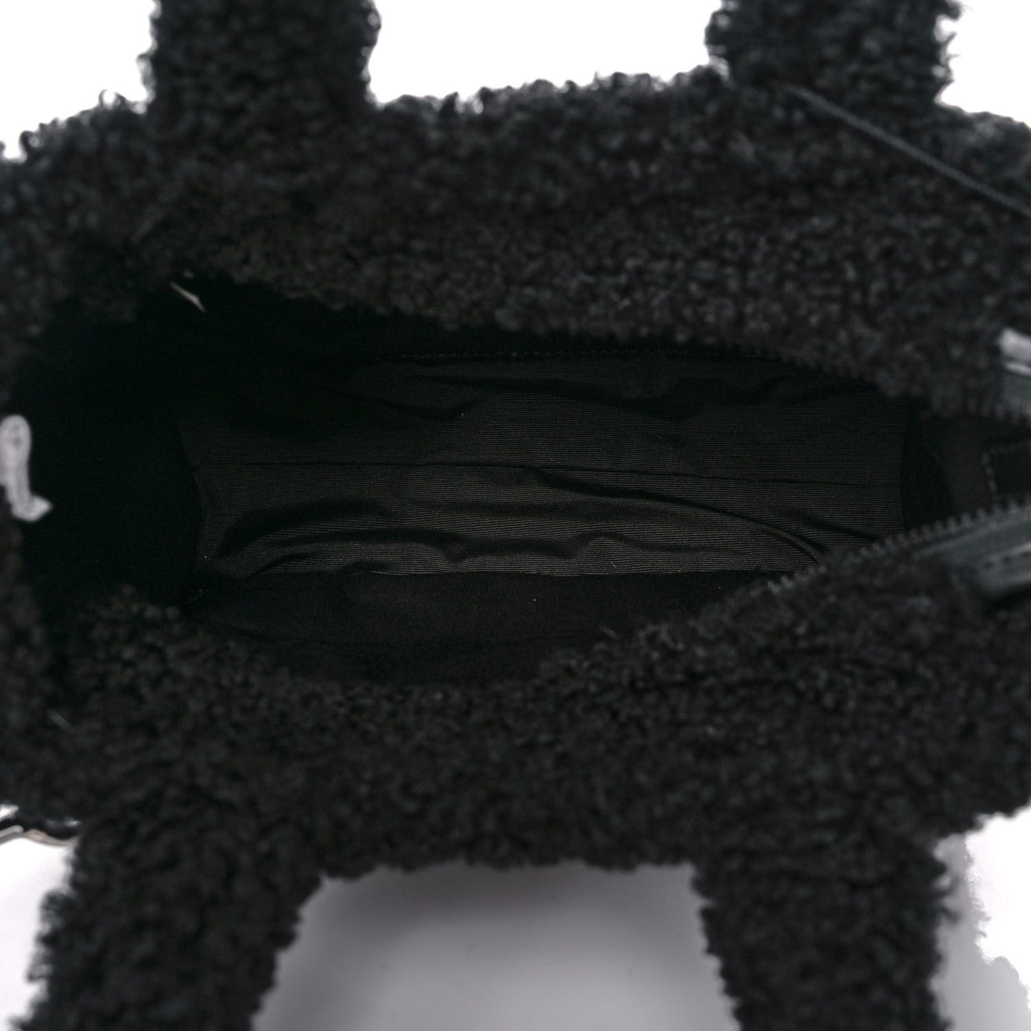 Polyester Cotton Mini The Teddy Traveler Tote Bag Black