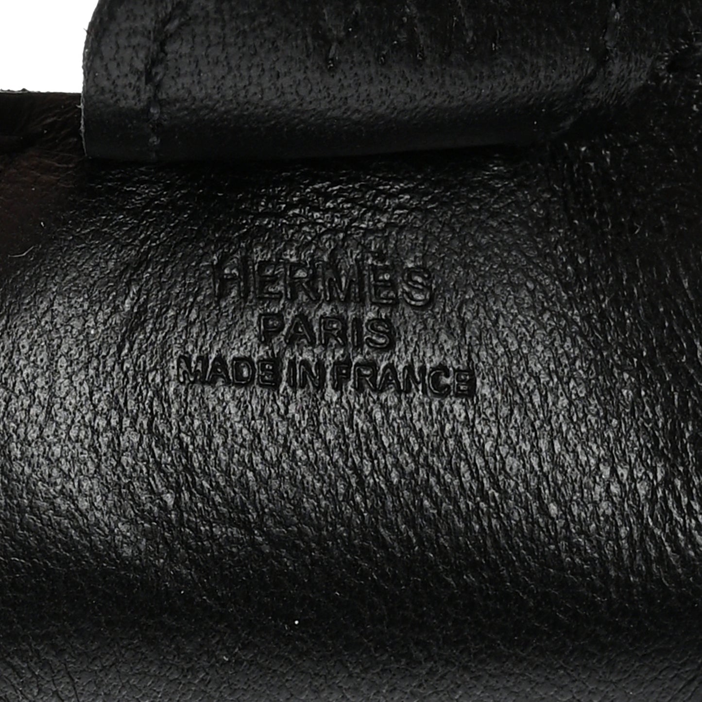 Milo Lambskin Grigri Rodeo Horse Bag Charm PM So Black