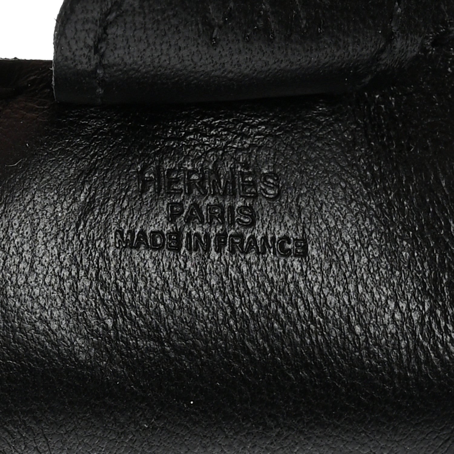 Hermes Milo Lambskin Grigri Rodeo Horse Bag Charm PM So Black 3 of 5