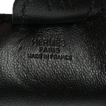 Hermes Milo Lambskin Grigri Rodeo Horse Bag Charm PM So Black 3 of 5