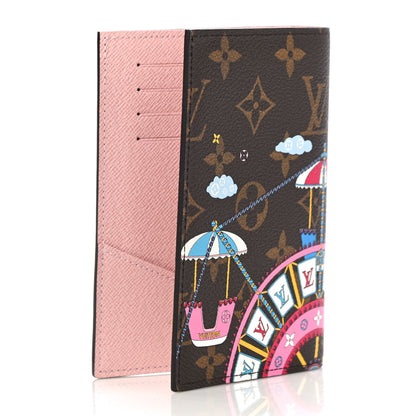 Louis Vuitton Monogram 2020 Christmas Animation Big Wheel Passport Cover Rose Ballerine 3 of 10