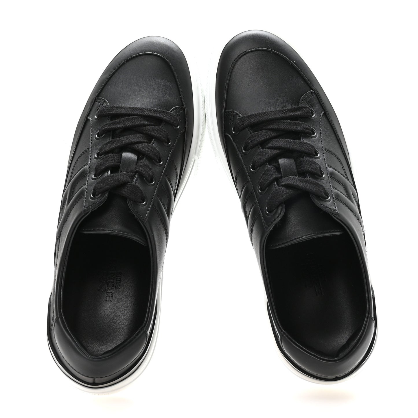 Calfskin Deep Sneakers 36 Black