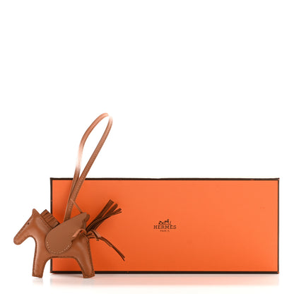 Hermes Milo Lambskin Swift Grigri Rodeo Pegase Horse Bag Charm PM Gold 5 of 5