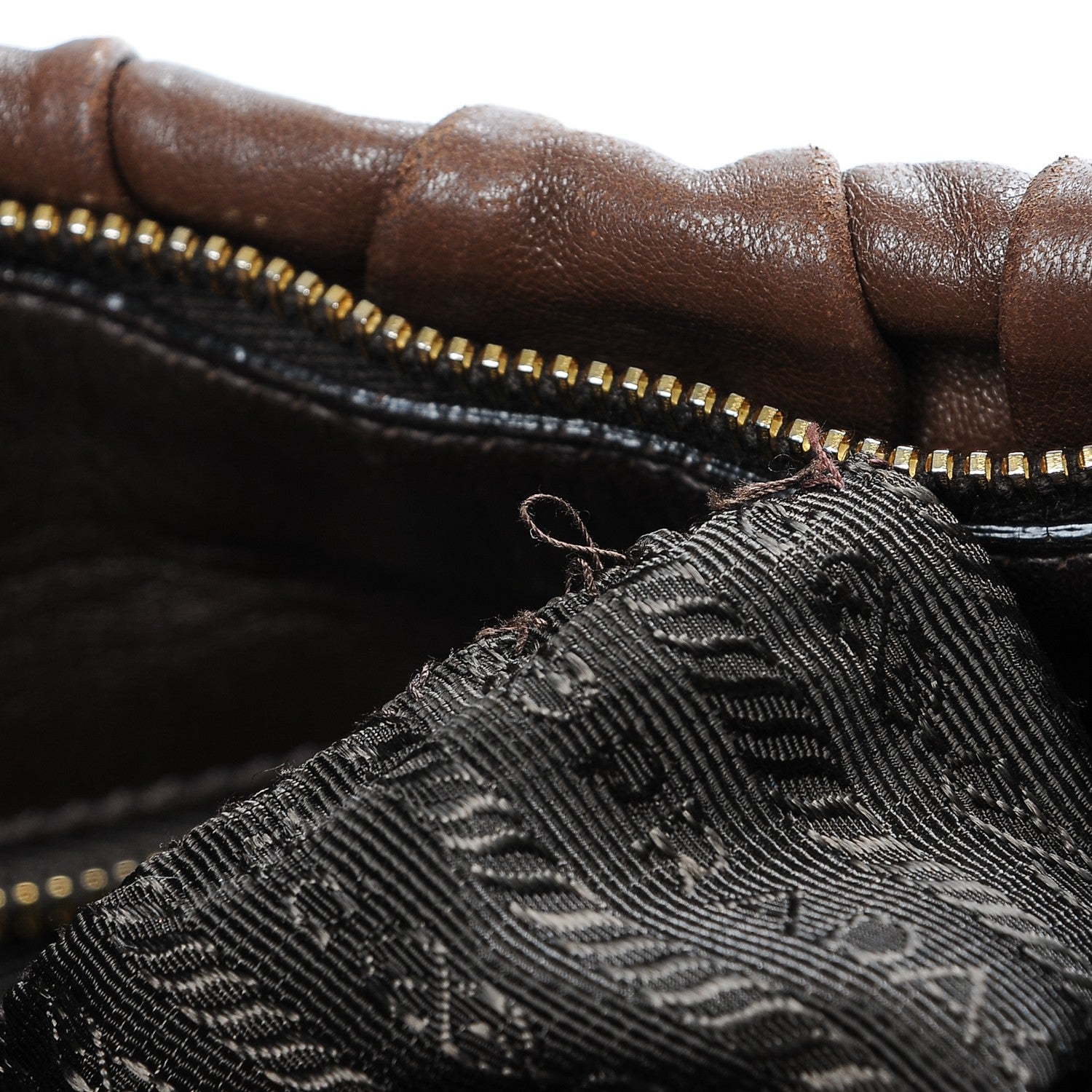 Prada Nappa Gaufre Shopping Satchel Noce 10 of 10
