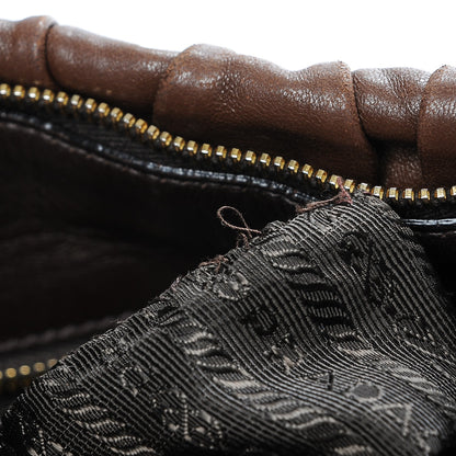 Prada Nappa Gaufre Shopping Satchel Noce 10 of 10