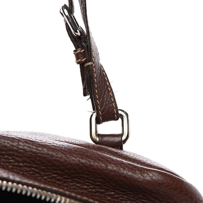 Prada Vitello Daino Embossed Logo Bowler Bruciato 7 of 15