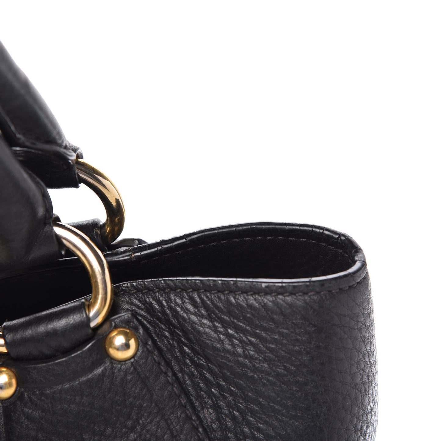Vitello Daino Shoulder Bag Black