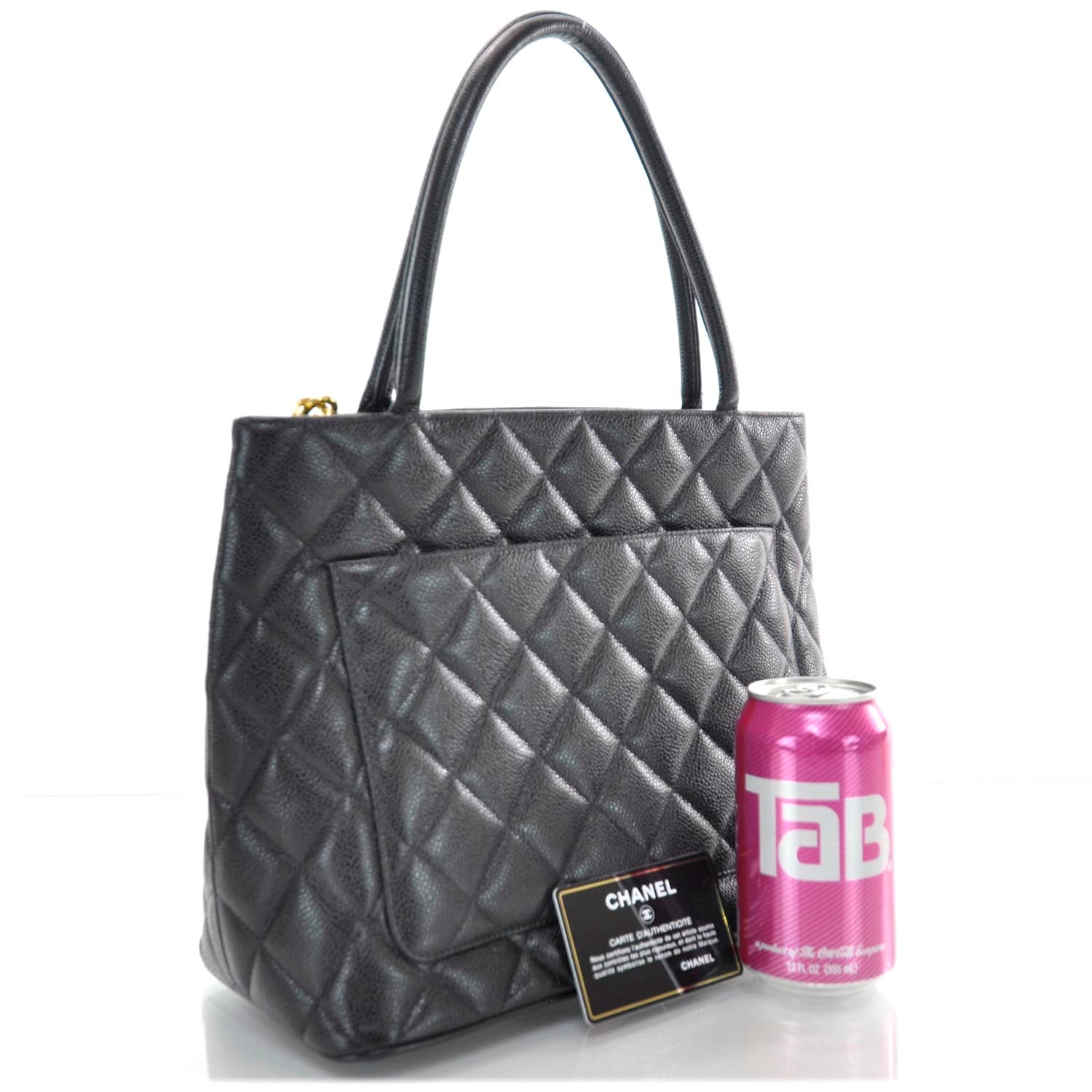 Chanel Caviar Quilted Medallion Tote Black 3 of 10