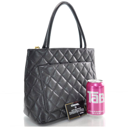Chanel Caviar Quilted Medallion Tote Black 3 of 10