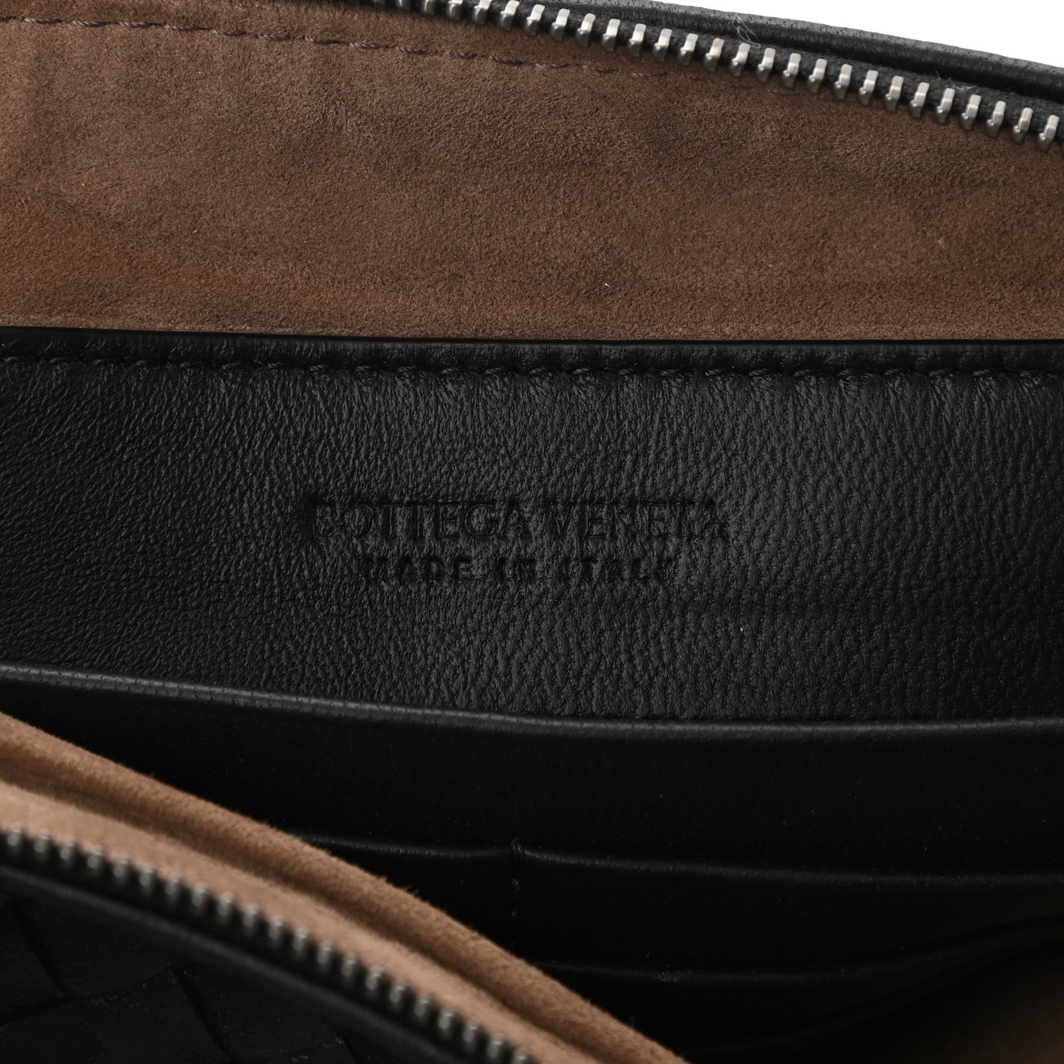 Bottega Veneta Nappa Intrecciato Biletto Chain Crossbody Antique Black 6 of 10