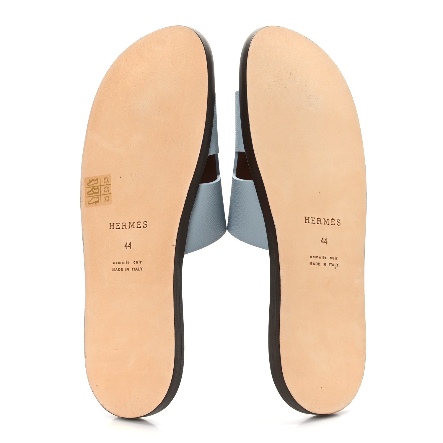 Hermes Epsom Mens Izmir Sandals 44 Vert D'eau Naturel 5 of 8
