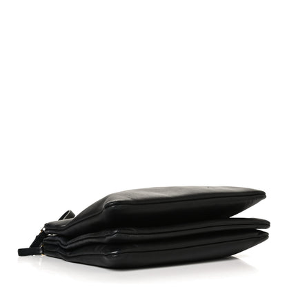 Celine Lambskin Small Trio Crossbody Bag Black 3 of 10