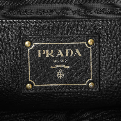 Prada Vitello Daino Tote Nero Black 6 of 13