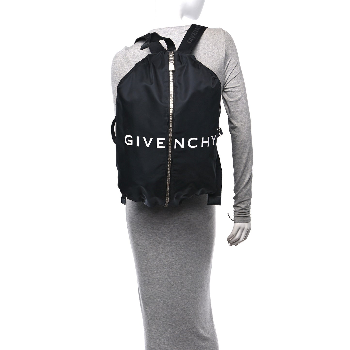 Nylon G-Zip Backpack Black