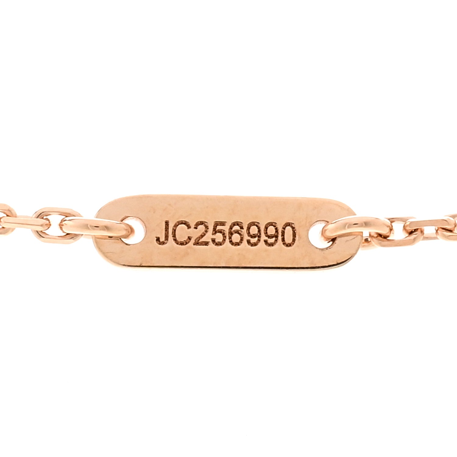 Van Cleef & Arpels 18K Rose Gold Carnelian Sweet Alhambra Pendant Necklace 5 of 5