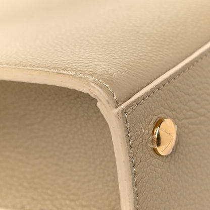 Burberry Grainy Calfskin Title Bag Light Beige 12 of 16