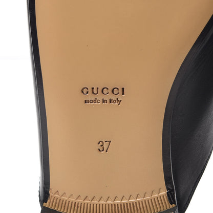 Gucci Calfskin Womens Princetown Slippers 37 Black 6 of 9