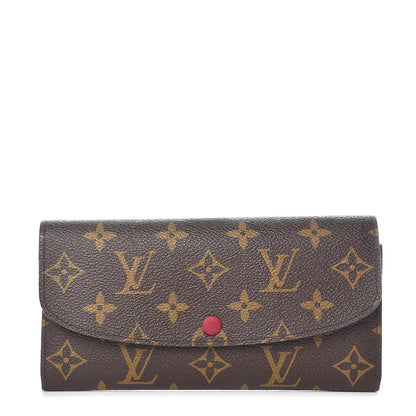 Louis Vuitton Monogram Emilie Wallet Fuchsia 1 of 7