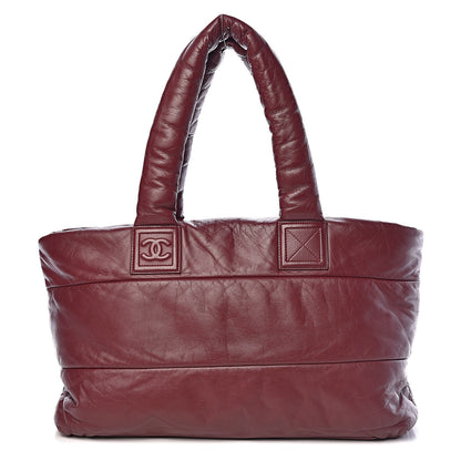 Chanel Lambskin Quilted Large Coco Cocoon Tote Burgundy 1 of 10