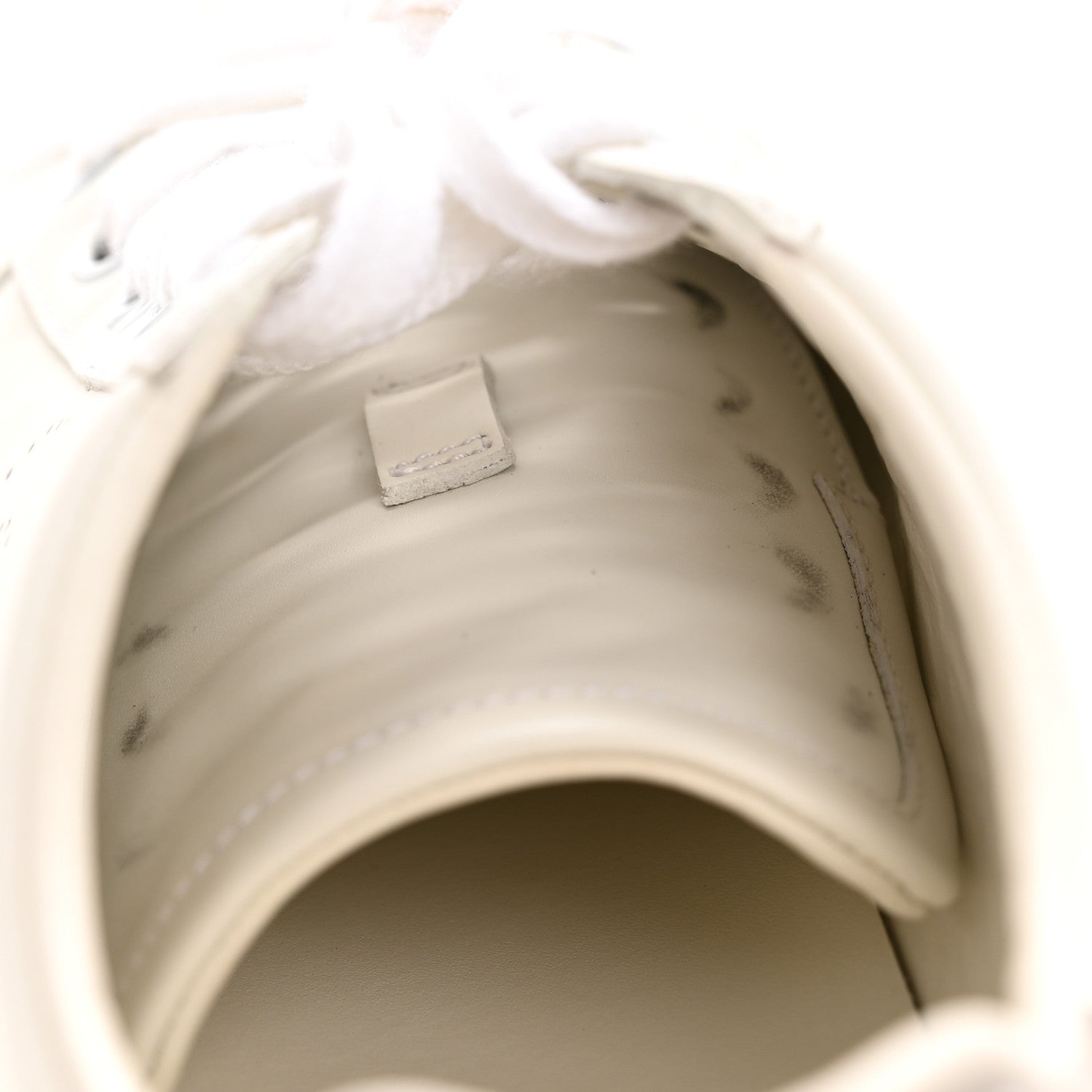 Gucci Calfskin Interlocking G Perforated Womens Ace Sneakers 36.5 White Grey Sky 10 of 11