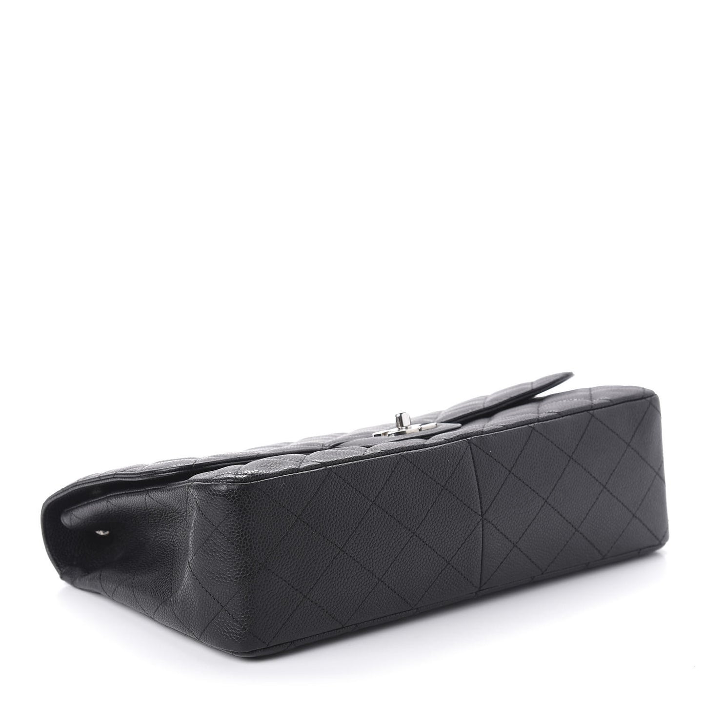 Caviar Quilted Jumbo Single Flap Black