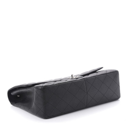 Chanel Caviar Quilted Jumbo Single Flap Black 4 of 11