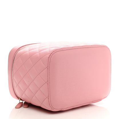 Chanel Caviar Quilted Large Vanity Pouch Pink 4 of 8