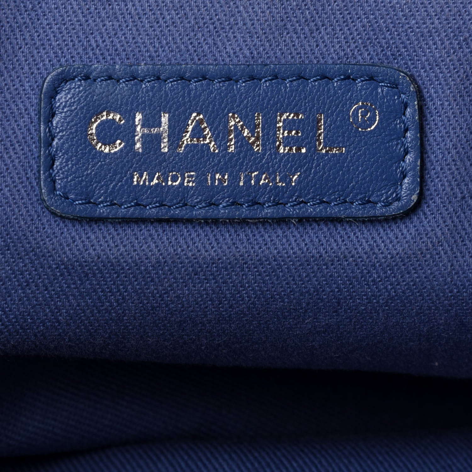 Chanel Canvas Medium Deauville Tote Dark Blue 9 of 18