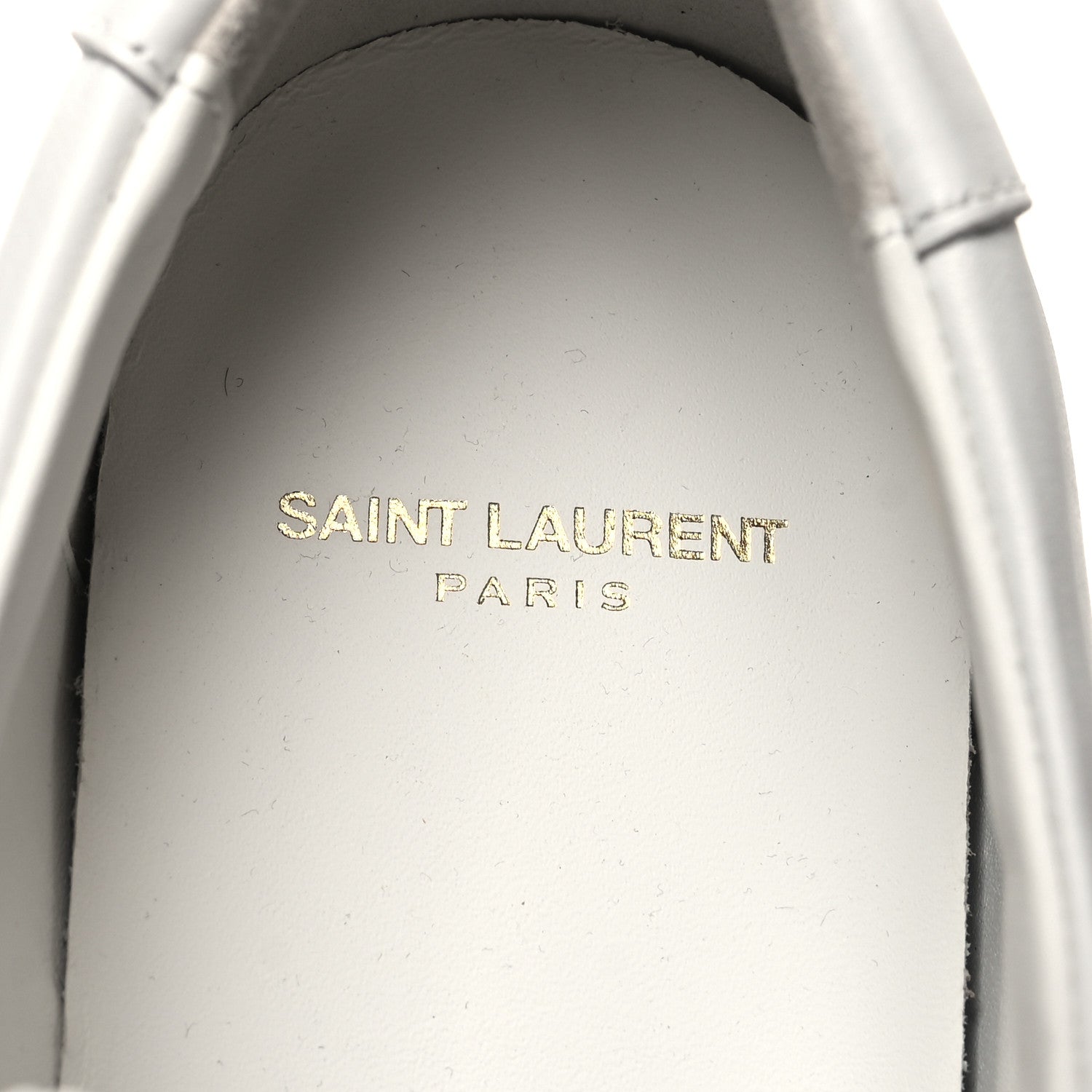 Saint Laurent Calfskin Andy Low Top Sneakers 46 Mystic White 8 of 8