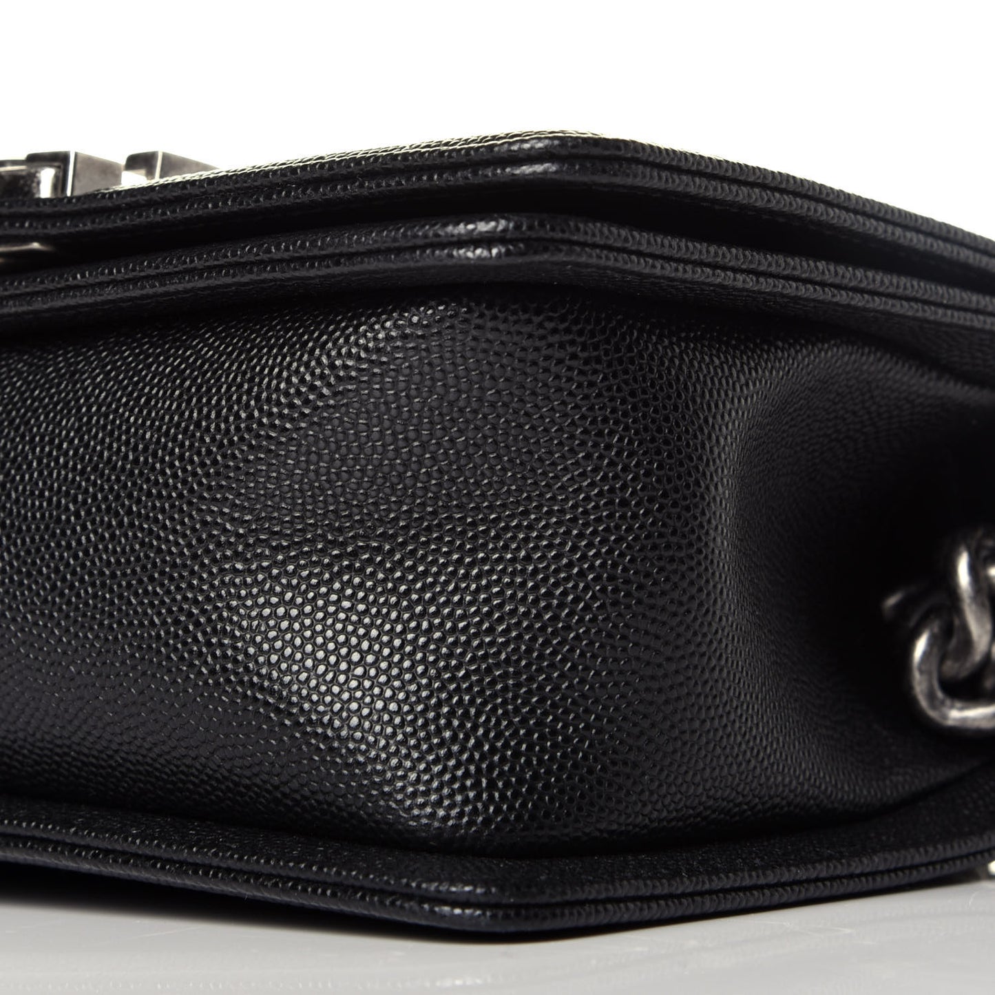 Caviar Quilted Small Boy Flap Black