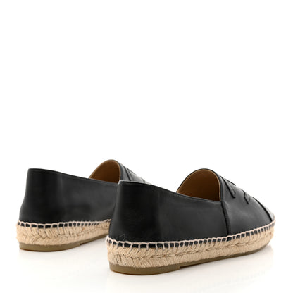 Chanel Lambskin CC Espadrilles 41 Black 4 of 9